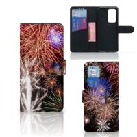 Huawei P40 Pro | Wallet Case | met Pasjes | Vuurwerk