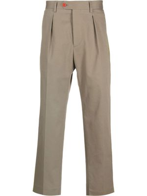 ETRO pantalon en gabardine à bandes contrastantes - Vert