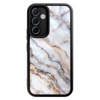 Samsung Galaxy A55 zwarte case - Marble dream