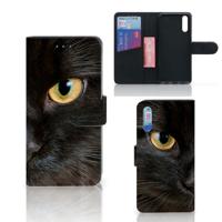 Huawei P20 | Telefoonhoesje | Met pasjeshouder | Zwarte Kat Huawei P20 | Telefoonhoesje | Met pasjeshouder | Zwarte Kat