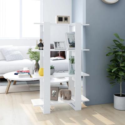 Boekenkast/kamerscherm 80x30x123,5 cm wit