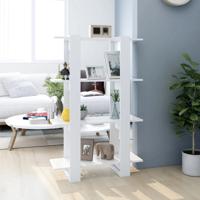 Boekenkast/kamerscherm 80x30x123,5 cm wit