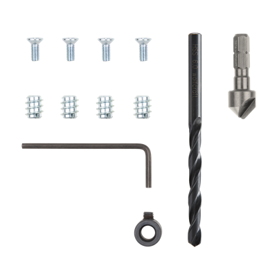 Wolfcraft Reparatieset | Voor potscharnieren - zijwand | 11-delig | 1 set - 4657000