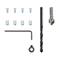 Wolfcraft Reparatieset | Voor potscharnieren - zijwand | 11-delig | 1 set - 4657000