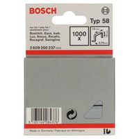 Bosch Accessories 2609200237 Nieten met fijn draad Type 58 1000 stuk(s) Afm. (l x b) 12 mm x 13 mm - thumbnail