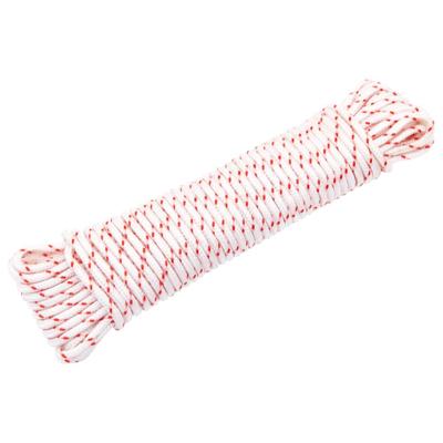VidaXL Trekkoord startkoord wit en rood ø5 mm 10 m nylon