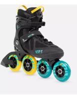 K2 Vo2 S 100x Boa Hilo Inline Skate 10.5 / 44 Zwart / Blauw / Geel