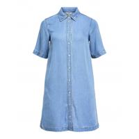 Object - Blauw | Dames | Jurk | Blauw | M | regular | Kamst mode