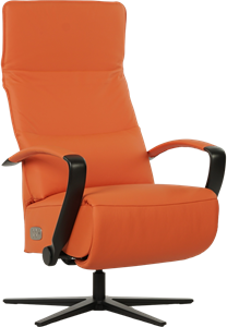 leren industriële relaxfauteuil Matrix - zithoogte laag - ( leer)