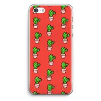 Mini cactus: iPhone 5 / 5S / SE Transparant Hoesje