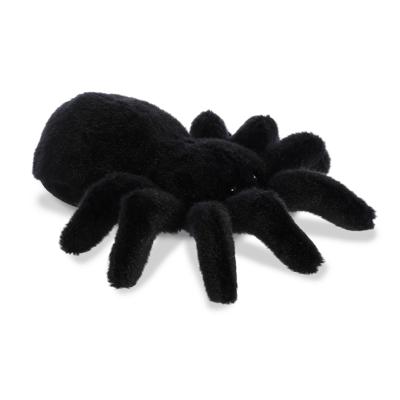 Aurora Knuffeldier Tarantula - pluche vogelspin - 20 cm - zwart