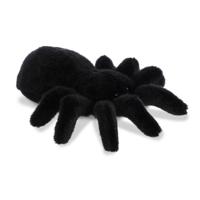 Aurora Knuffeldier Tarantula - pluche vogelspin - 20 cm - zwart