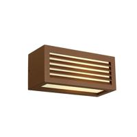 SLV BuitenlampBox L E27 roestbruin - 232497