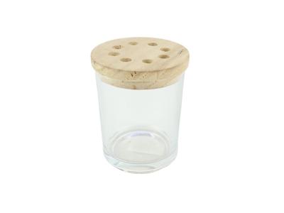 Vaas met schikdeksel Ø9,2xh7,5cm helder