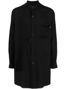 Yohji Yamamoto chemise oversize à manches longues - Noir