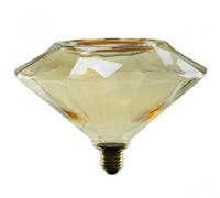 LED Lamp Diamant goud 8W 370 lumen 1900K E27 dimbaar 55010 zacht warm licht