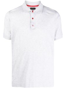 Kiton polo à logo imprimé - Gris