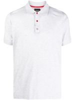 Kiton polo à logo imprimé - Gris