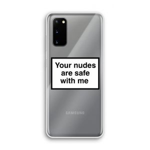Safe with me: Samsung Galaxy S20 Transparant Hoesje