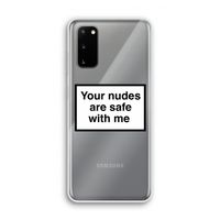 Safe with me: Samsung Galaxy S20 Transparant Hoesje