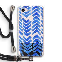 Blauwe pijlen: Pixel 3 XL Transparant Hoesje met koord