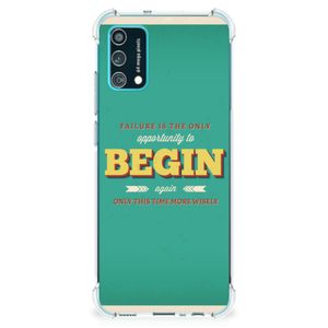 Samsung Galaxy M02s | A02s Telefoonhoesje met tekst Quote Begin