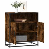 Dressoir 68x35x76 cm bewerkt hout gerookt eikenkleurig