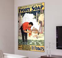 Vintage Ivory Soap Muursticker
