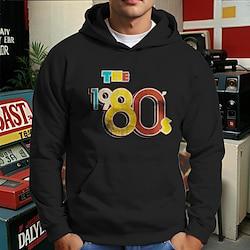 retro vintage hoodie katoenmix jaren 80 voor heren volwassenen hot stamping party casual dagelijks Lightinthebox