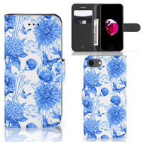 Hoesje voor iPhone 7 | 8 | SE (2020) | SE (2022) Flowers Blue