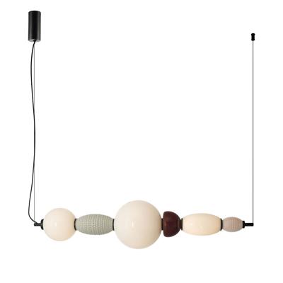 By-Boo Hanglamp 'Garca' Horizontaal, Keramiek en glas
