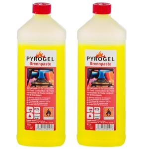 Brandpasta fles - 2x - 1 liter - Brandgel - Aanmaak gel BBQ aanmaken - Barbeque accessoires