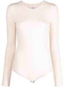 Maison Margiela body à encolure ronde - Rose