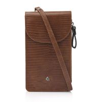 Castelijn & Beerens Crossbody Telefoontasje Giftbox Cognac - thumbnail