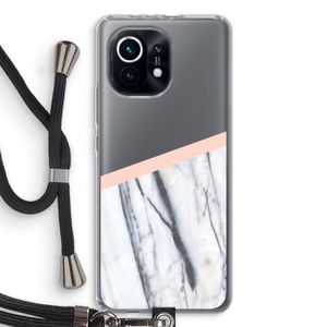 A touch of peach: Xiaomi Mi 11 Transparant Hoesje met koord