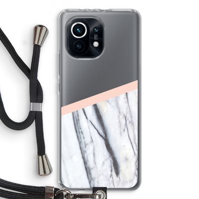A touch of peach: Xiaomi Mi 11 Transparant Hoesje met koord