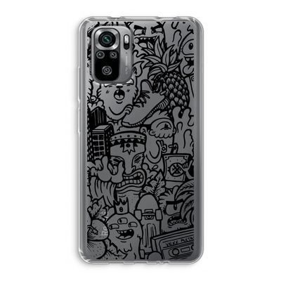 Vexx Black Mixtape: Xiaomi Redmi Note 10S Transparant Hoesje