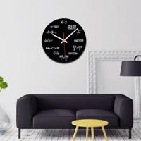Creative acryl woonkamer decoratieve wiskundige formule Wandklok