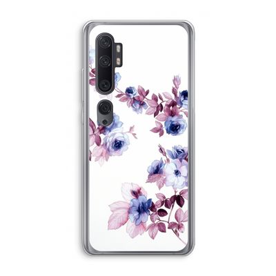 Waterverf bloemen: Xiaomi Mi Note 10 Pro Transparant Hoesje