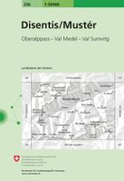 Wandelkaart - Topografische kaart 256 Disentis/Mustér | Swisstopo - thumbnail