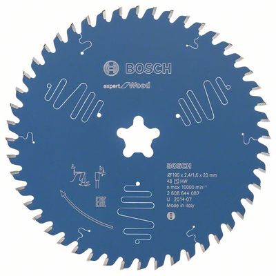 Bosch Accessoires Cirkelzaagblad | 190x2.4/1.6x48T - 2608644087