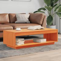 Salontafel 110x50x33,5 cm massief grenenhout wasbruin - thumbnail