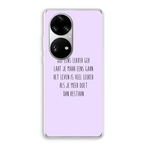 Gek: Huawei P50 Pro Transparant Hoesje