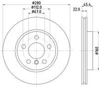 Remschijf 8DD355123481
