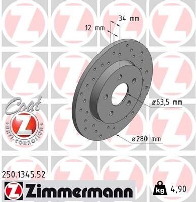 Remschijf SPORT REMSCHIJF COAT Z 250134552