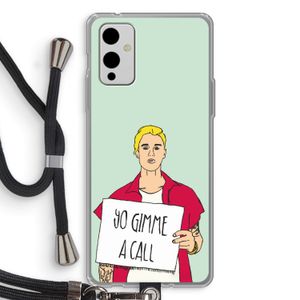 Gimme a call: OnePlus 9 Transparant Hoesje met koord