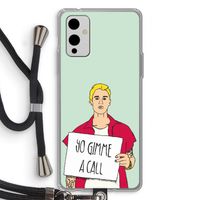 Gimme a call: OnePlus 9 Transparant Hoesje met koord