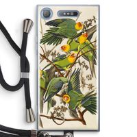 Carolinaparkiet: Sony Xperia XZ1 Transparant Hoesje met koord