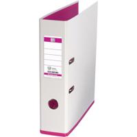 OXFORD MyColour ordner, formaat A4, uit karton, rug van 8 cm, wit-roze