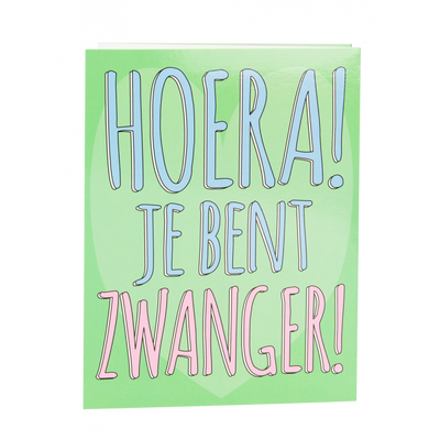 Suprise Card Hoera je bent zwanger